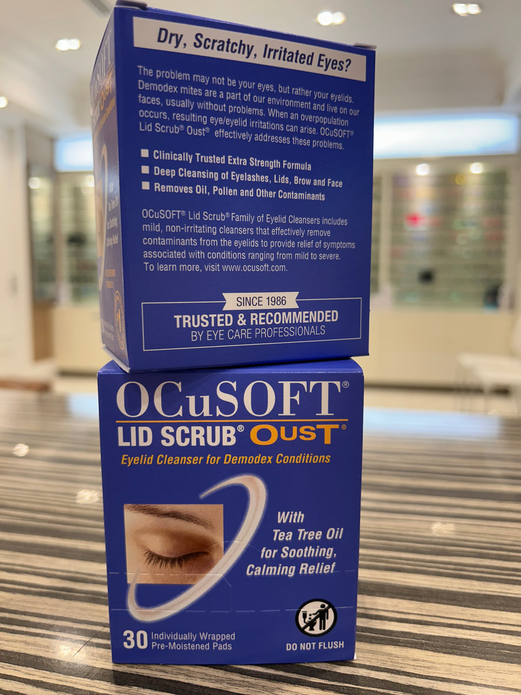 OCuSOFT Oust Demodex Cleanser Extra Strength Sachets 30 Pads