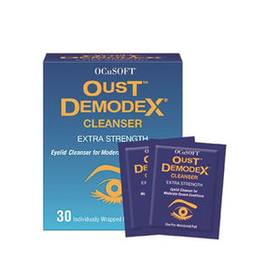 OCuSOFT Oust Demodex Cleanser Extra Strength Sachets 30 Pads